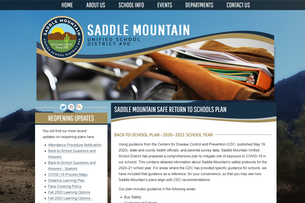 Saddle Mountain examples